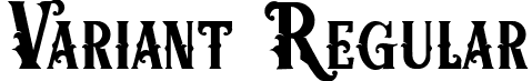 Variant Regular font - Variant.ttf