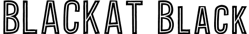 BLACKAT Black font - BLACKATFREBIES.ttf