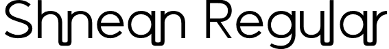 Shnean Regular font - shnean.otf