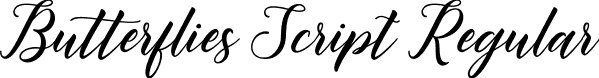 Butterflies Script Regular font - Butterflies.ttf