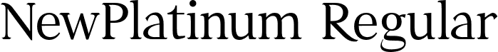 NewPlatinum Regular font - New_Platinum.otf