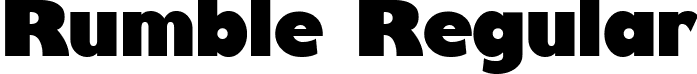 Rumble Regular font - rumble.ttf