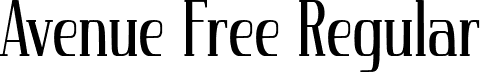 Avenue Free Regular font - Avenue-Free.otf