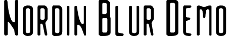 Nordin Blur Demo font - NordinBlur-Regular_demo.otf