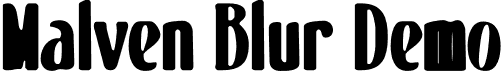 Malven Blur Demo font - MalvenBlur-Regular_demo.otf