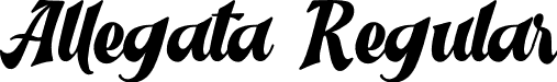 Allegata Regular font - Allegata.otf