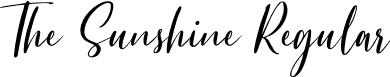 The Sunshine Regular font - The Sunshine.ttf