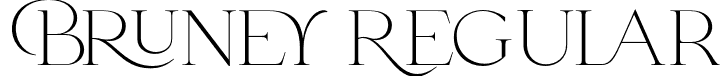 Bruney Regular font - Bruney.otf