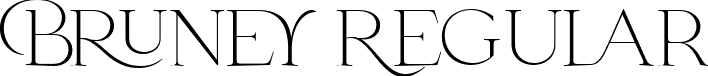 Bruney Regular font - Bruney.ttf