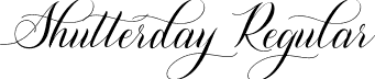 Shutterday Regular font - Shutterday.otf