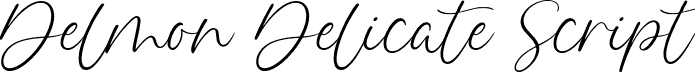 Delmon Delicate Script font - Delmon Delicate Script.otf