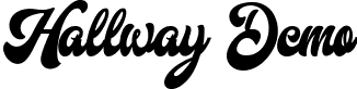 Hallway Demo font - hallway-font.ttf