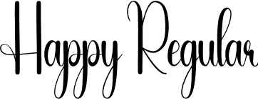 Happy Regular font - Happy.otf