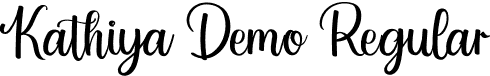 Kathiya Demo Regular font - KathiyaDemo.otf