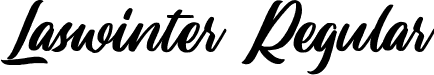 Laswinter Regular font - Laswinter.ttf