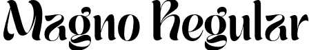 Magno Regular font - MagnoRegular-JR0ea.otf