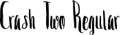 Crash Two Regular font - crash_two-webfont.ttf