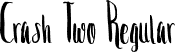 Crash Two Regular font - Crash Two.otf