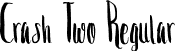 Crash Two Regular font - Crash Two.ttf