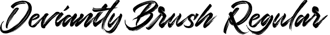 Deviantly Brush Regular font - Deviantlybrush-e9Vyp.otf