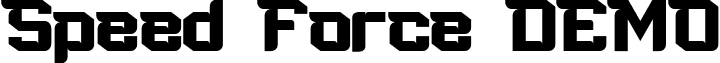 Speed Force DEMO font - SpeedForce (DEMO).ttf