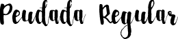 Peudada Regular font - Peudada.otf