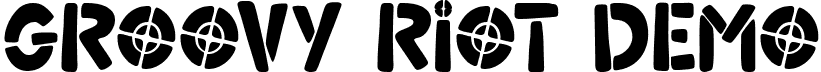 Groovy Riot Demo font - Groovy Riot Demo.ttf