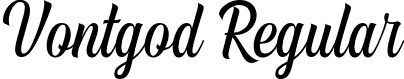 Vontgod Regular font - VontgodRegular-OV7rd.ttf