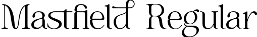 Mastfield Regular font - Mastfield.ttf