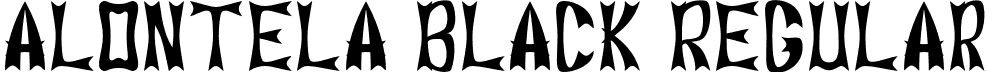 Alontela Black Regular font - Alontela-Black.otf