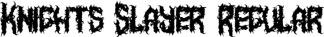 Knights Slayer Regular font - Knights Slayer.ttf