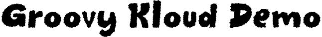 Groovy Kloud Demo font - Groovy Kloud Demo.ttf