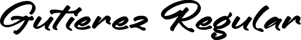 Gutierez Regular font - Gutierez.otf