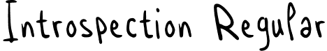 Introspection Regular font - introspection.ttf