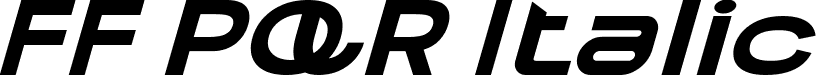 FF PQR Italic font - FFPQR-Italic.ttf