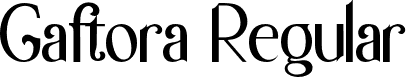 Gaftora Regular font - Gaftora-ywPY2.otf