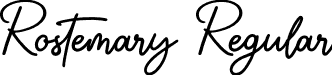 Rostemary Regular font - Rostemary.otf