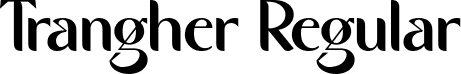 Trangher Regular font - Trangher.otf