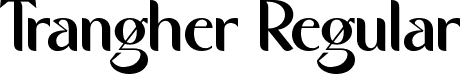 Trangher Regular font - Trangher.ttf