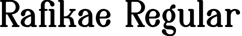 Rafikae Regular font - Rafikae-Demo-1.otf