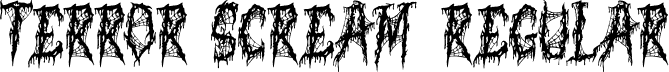 Terror Scream Regular font - Terror-Scream.ttf