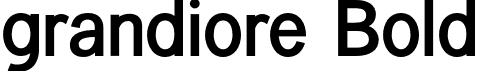 grandiore Bold font - grandiore-bold.otf