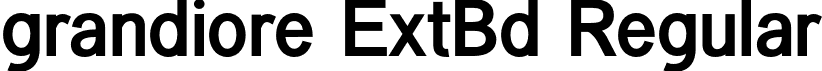 grandiore ExtBd Regular font - grandiore-extrabold.otf