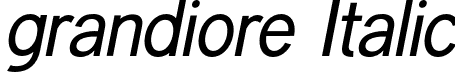 grandiore Italic font - grandiore-italic.otf