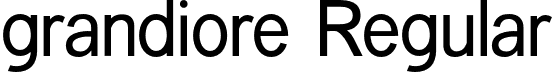 grandiore Regular font - grandiore-regular.otf