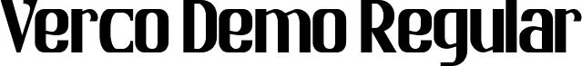 Verco Demo Regular font - Verco-Demo.ttf