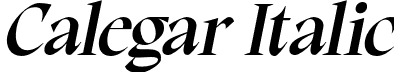 Calegar Italic font - calegar-oblique.otf