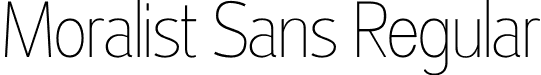 Moralist Sans Regular font - Moralist Sans.otf