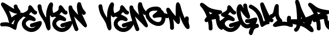 Seven Venom Regular font - Seven Venom.ttf