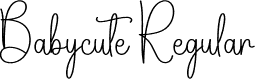 Babycute Regular font - Babycute.otf